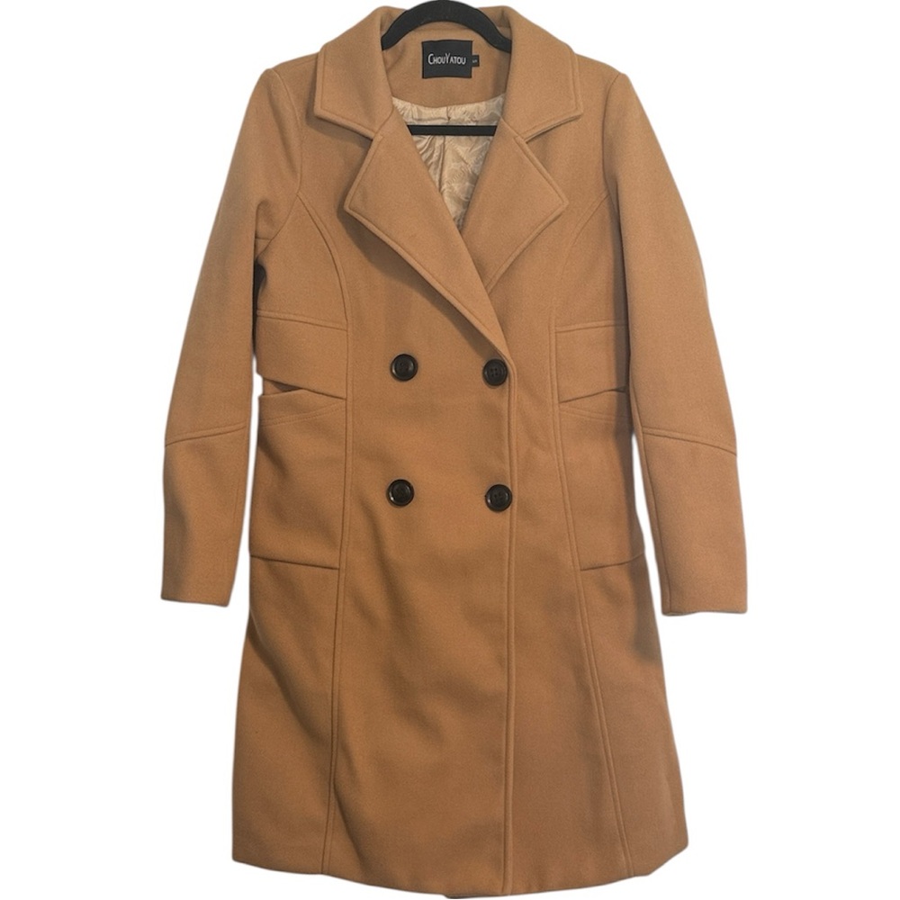 ☀️ ChouYatou Wool Blend Trench Coat (see flaw)